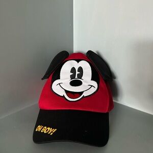 Disney Mickey Mouse Red and Black Cap with Ears